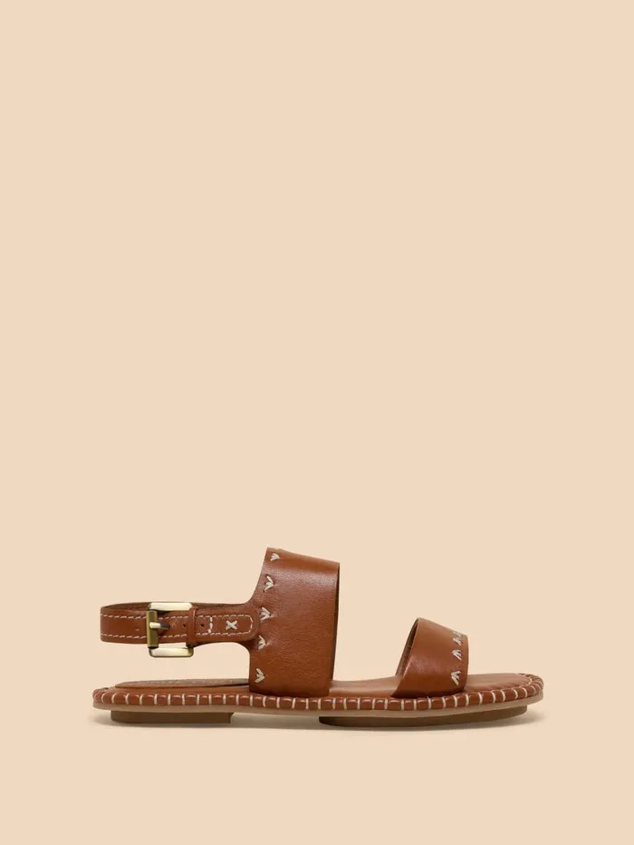 White Stuff SANDALS Sweetpea Leather Sandal Mid Tan 8211 Women White Stuff SANDALS Sweetpea Leather Sandal Mid Tan 8211 Women