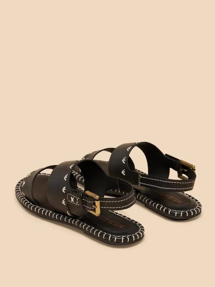 White Stuff SANDALS Sweetpea Leather Sandal Pure Black 8211 Women White Stuff SANDALS Sweetpea Leather Sandal Pure Black 8211 Women