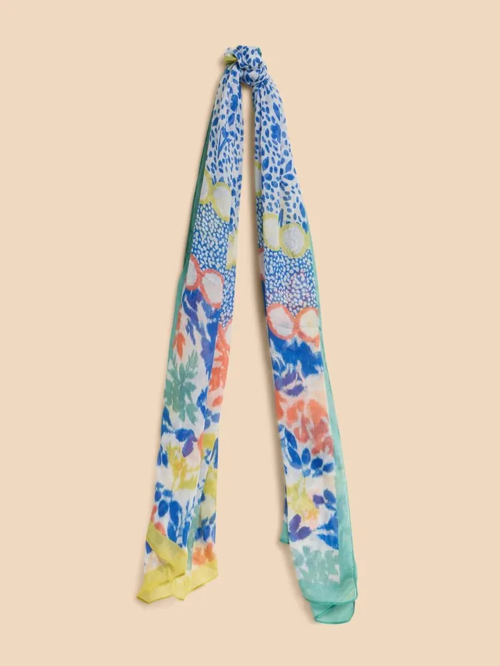 White Stuff SCARVES Patchwork Modal Scarf Blue Multi 8211 Women White Stuff SCARVES Patchwork Modal Scarf Blue Multi 8211 Women
