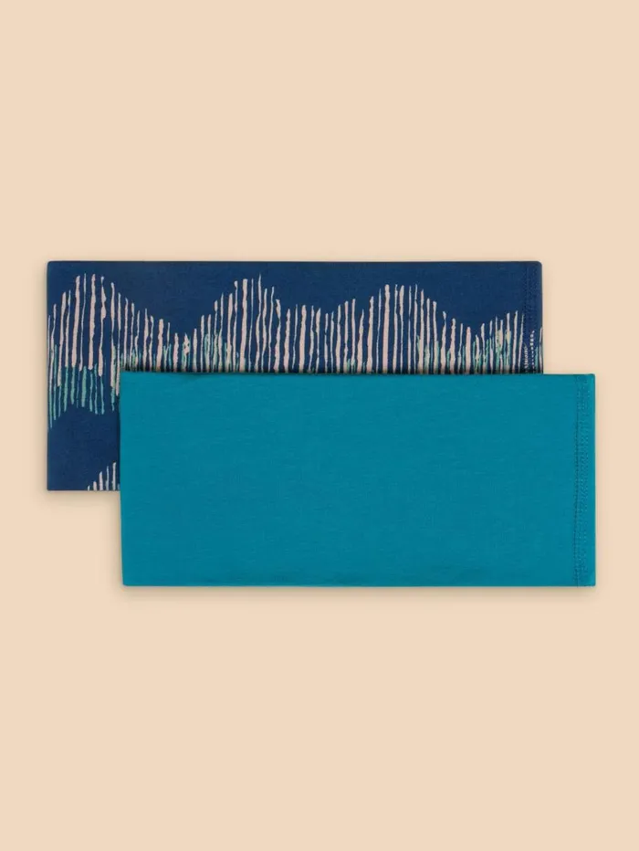 White Stuff SCARVES Versatile 2Pk Jersey Roll Teal Multi 8211 Women White Stuff SCARVES Versatile 2Pk Jersey Roll Teal Multi 8211 Women