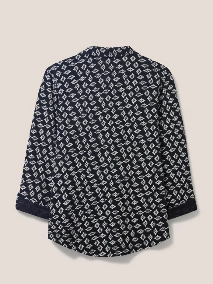 White Stuff SHIRTS and BLOUSES Annie Cotton Jersey Shirt Black Print 8211 Women White Stuff SHIRTS and BLOUSES Annie Cotton Jersey Shirt Black Print 8211 Women