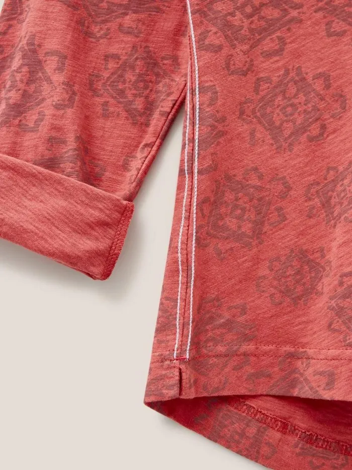 White Stuff SHIRTS and BLOUSES Annie Cotton Jersey Shirt Pink Print 8211 Women White Stuff SHIRTS and BLOUSES Annie Cotton Jersey Shirt Pink Print 8211 Women