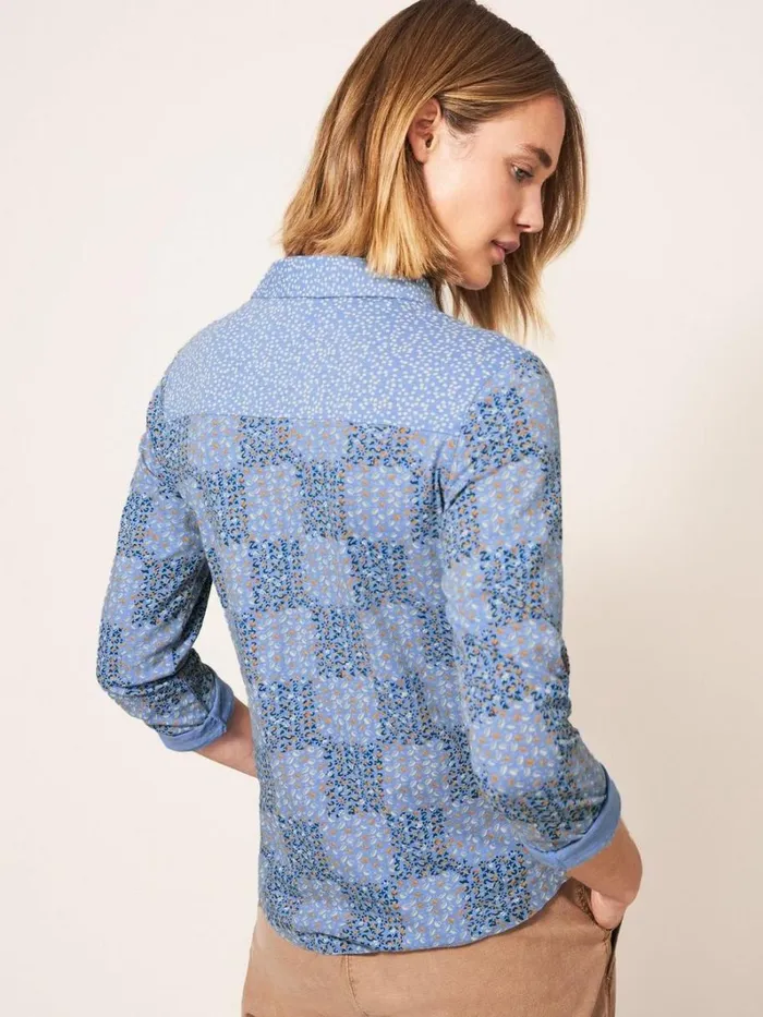 White Stuff SHIRTS and BLOUSES Annie Jersey Fairtrade Cotton Shirt White Multi 8211 Women White Stuff SHIRTS and BLOUSES Annie Jersey Fairtrade Cotton Shirt White Multi 8211 Women