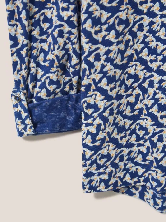 White Stuff SHIRTS and BLOUSES Annie Jersey Printed Shirt Navy Print 8211 Women White Stuff SHIRTS and BLOUSES Annie Jersey Printed Shirt Navy Print 8211 Women