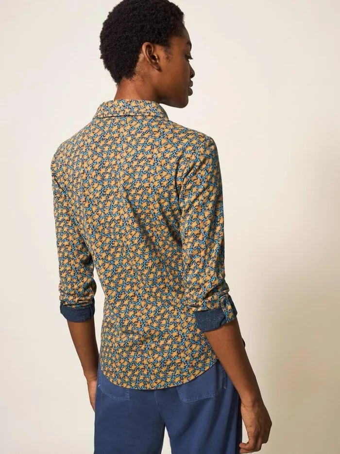 White Stuff SHIRTS and BLOUSES Annie Patterned Jersey Shirt Chartreuse Multi 8211 Women White Stuff SHIRTS and BLOUSES Annie Patterned Jersey Shirt Chartreuse Multi 8211 Women