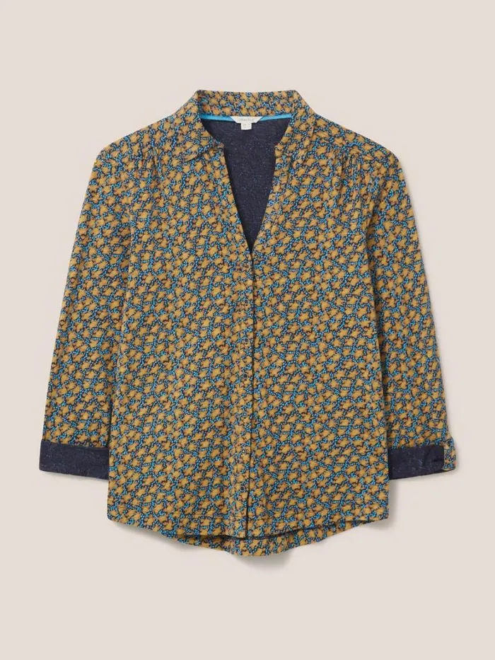 White Stuff SHIRTS and BLOUSES Annie Patterned Jersey Shirt Chartreuse Multi 8211 Women White Stuff SHIRTS and BLOUSES Annie Patterned Jersey Shirt Chartreuse Multi 8211 Women