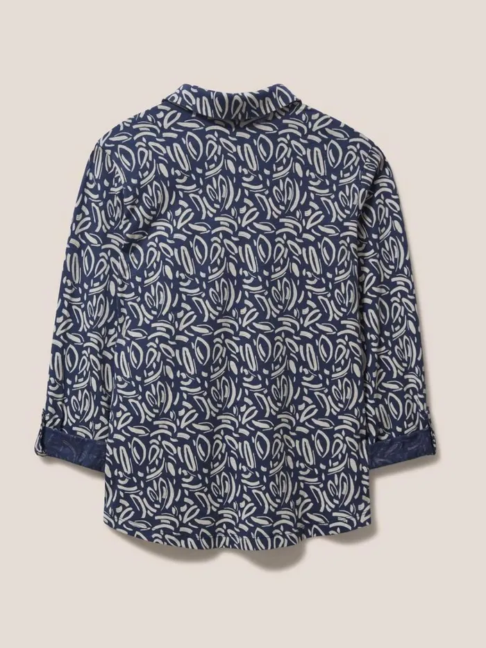 White Stuff SHIRTS and BLOUSES Annie Print Jersey Shirt Navy Print 8211 Women White Stuff SHIRTS and BLOUSES Annie Print Jersey Shirt Navy Print 8211 Women