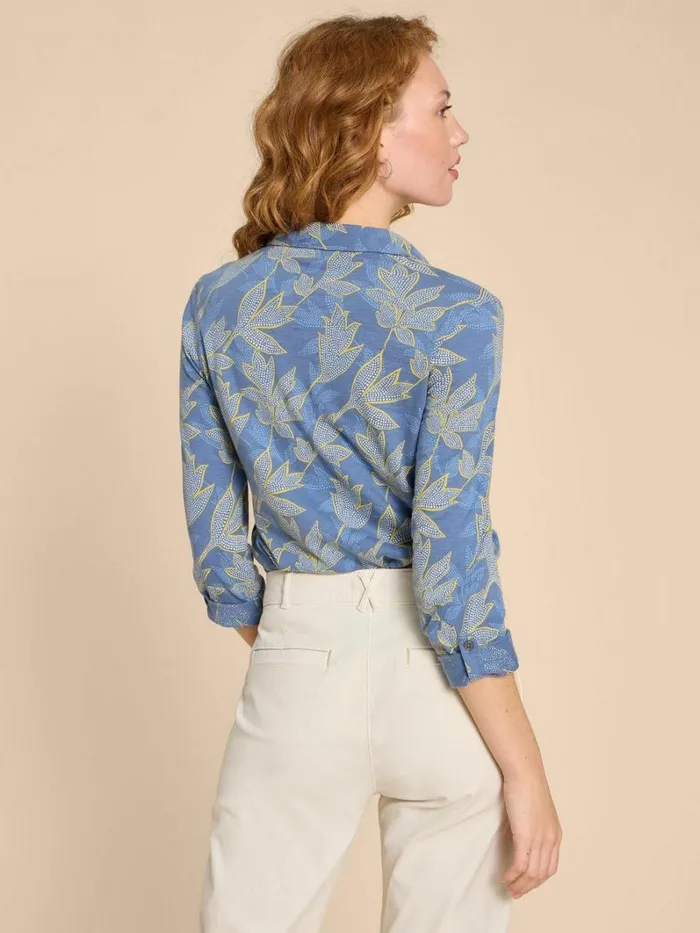 White Stuff SHIRTS and BLOUSES ANNIE PRINTED COTTON SHIRT Blue Multi 8211 Women White Stuff SHIRTS and BLOUSES ANNIE PRINTED COTTON SHIRT Blue Multi 8211 Women