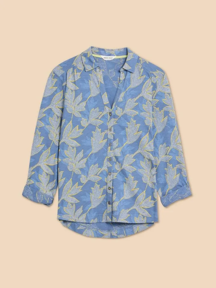 White Stuff SHIRTS and BLOUSES ANNIE PRINTED COTTON SHIRT Blue Multi 8211 Women White Stuff SHIRTS and BLOUSES ANNIE PRINTED COTTON SHIRT Blue Multi 8211 Women