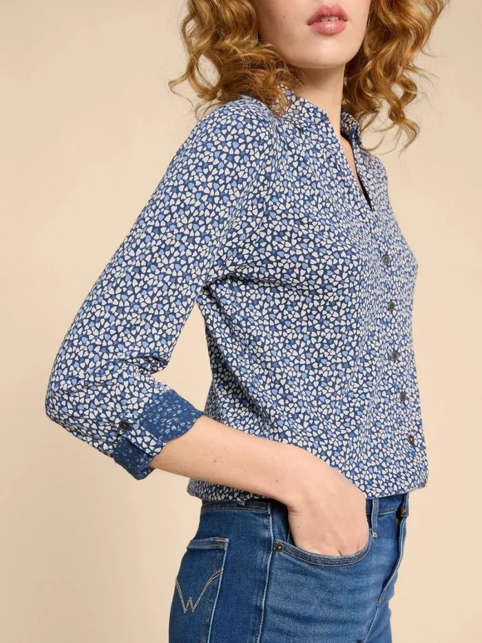 White Stuff SHIRTS and BLOUSES ANNIE PRINTED SHIRT Blue Print 8211 Women White Stuff SHIRTS and BLOUSES ANNIE PRINTED SHIRT Blue Print 8211 Women
