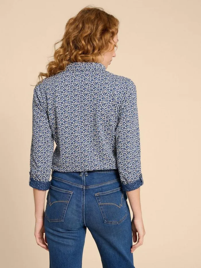 White Stuff SHIRTS and BLOUSES ANNIE PRINTED SHIRT Blue Print 8211 Women White Stuff SHIRTS and BLOUSES ANNIE PRINTED SHIRT Blue Print 8211 Women