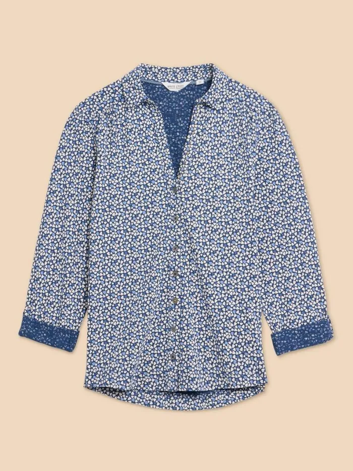 White Stuff SHIRTS and BLOUSES ANNIE PRINTED SHIRT Blue Print 8211 Women White Stuff SHIRTS and BLOUSES ANNIE PRINTED SHIRT Blue Print 8211 Women