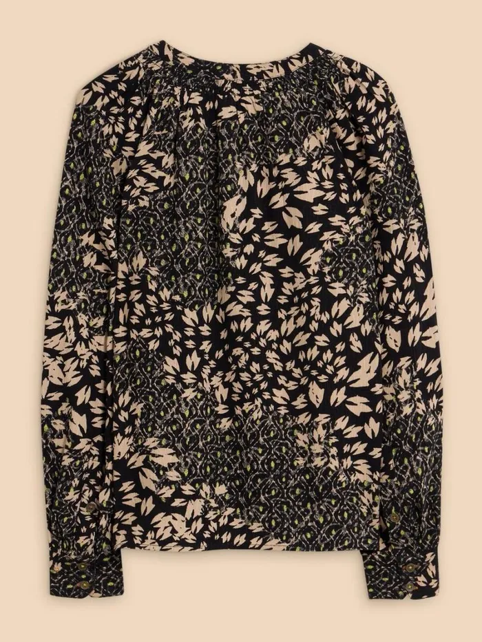 White Stuff SHIRTS and BLOUSES Ari Eco Vero Top Black Print 8211 Women White Stuff SHIRTS and BLOUSES Ari Eco Vero Top Black Print 8211 Women