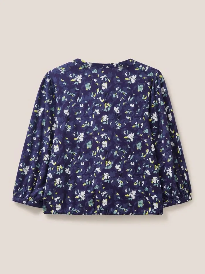 White Stuff SHIRTS and BLOUSES BENNIE TIE HEM SHIRT Navy Print 8211 Women White Stuff SHIRTS and BLOUSES BENNIE TIE HEM SHIRT Navy Print 8211 Women