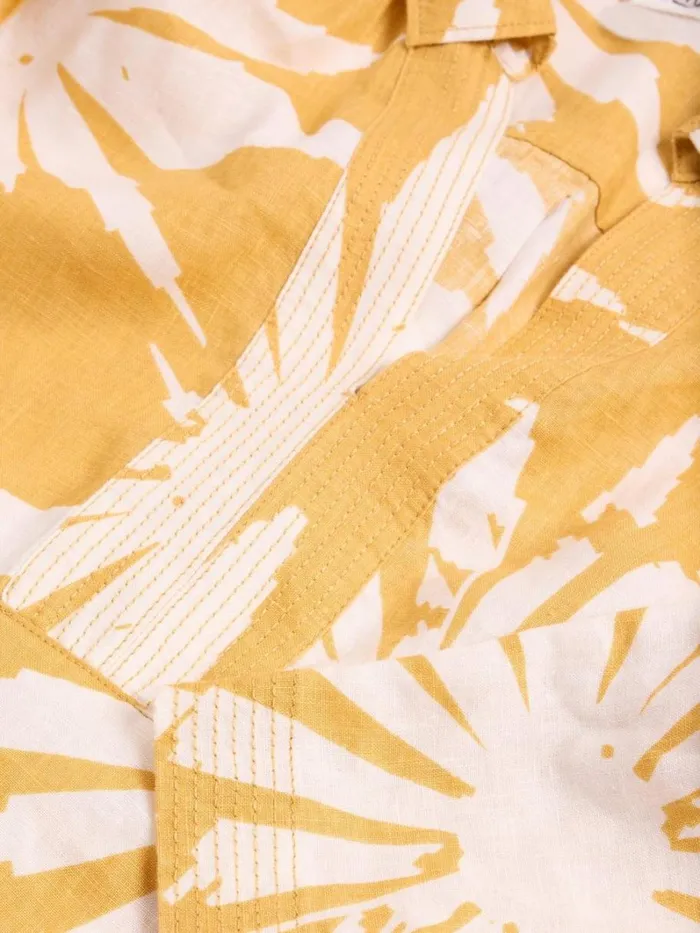 White Stuff SHIRTS and BLOUSES Blaire Linen Tunic Chartreuse Print 8211 Women White Stuff SHIRTS and BLOUSES Blaire Linen Tunic Chartreuse Print 8211 Women