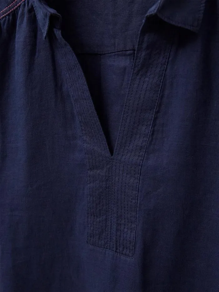 White Stuff SHIRTS and BLOUSES Blaire Tunic Linen Dark Navy 8211 Women White Stuff SHIRTS and BLOUSES Blaire Tunic Linen Dark Navy 8211 Women