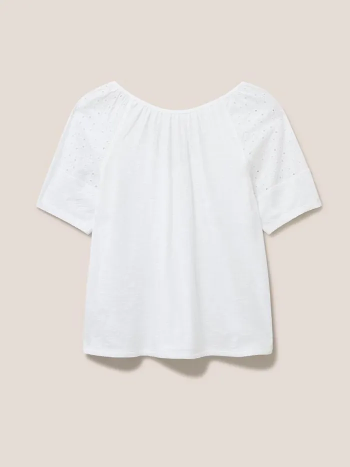 White Stuff SHIRTS and BLOUSES BRODERIE MIX TWO WAY TOP Brilliant White 8211 Women White Stuff SHIRTS and BLOUSES BRODERIE MIX TWO WAY TOP Brilliant White 8211 Women