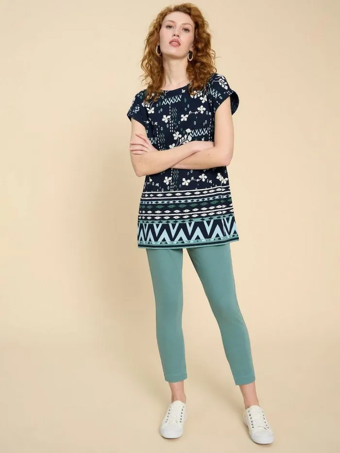 White Stuff SHIRTS and BLOUSES CARRIE TUNIC Navy Print 8211 Women