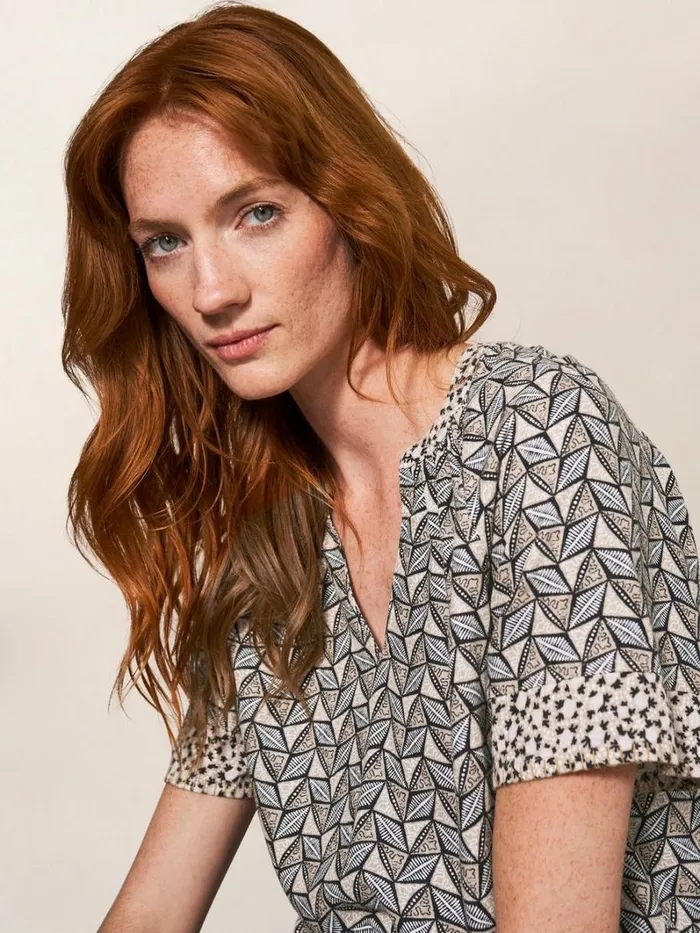 White Stuff SHIRTS and BLOUSES Cora Top Natural Multi 8211 Women White Stuff SHIRTS and BLOUSES Cora Top Natural Multi 8211 Women