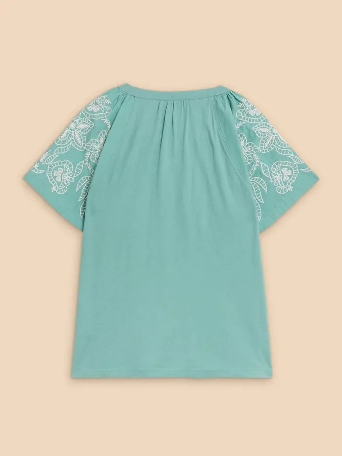 White Stuff SHIRTS and BLOUSES DAISY RAGLAN SHIRT Mid Teal 8211 Women White Stuff SHIRTS and BLOUSES DAISY RAGLAN SHIRT Mid Teal 8211 Women