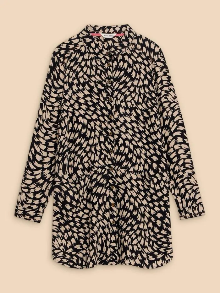 White Stuff SHIRTS and BLOUSES Danika Printed Tunic Black Multi 8211 Women White Stuff SHIRTS and BLOUSES Danika Printed Tunic Black Multi 8211 Women