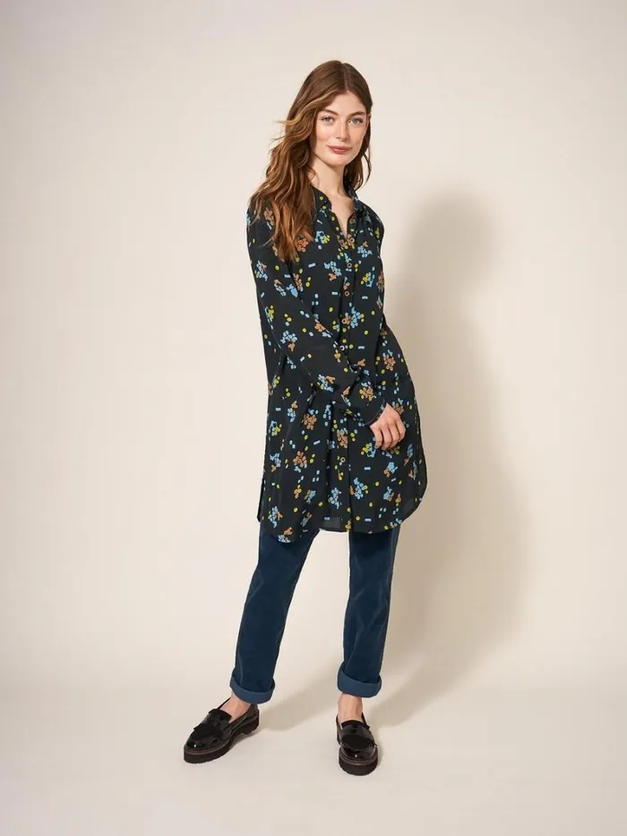 White Stuff SHIRTS and BLOUSES Danika Tunic Black Multi 8211 Women White Stuff SHIRTS and BLOUSES Danika Tunic Black Multi 8211 Women