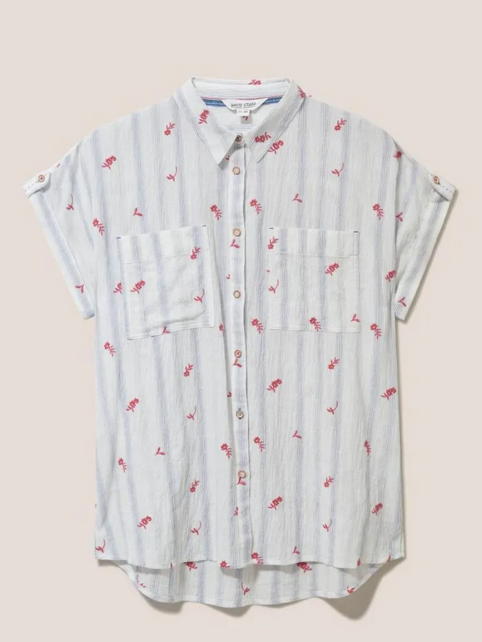 White Stuff SHIRTS and BLOUSES Ella Embroidered Cotton Shirt White Multi 8211 Women White Stuff SHIRTS and BLOUSES Ella Embroidered Cotton Shirt White Multi 8211 Women