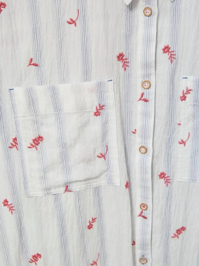 White Stuff SHIRTS and BLOUSES Ella Embroidered Cotton Shirt White Multi 8211 Women White Stuff SHIRTS and BLOUSES Ella Embroidered Cotton Shirt White Multi 8211 Women