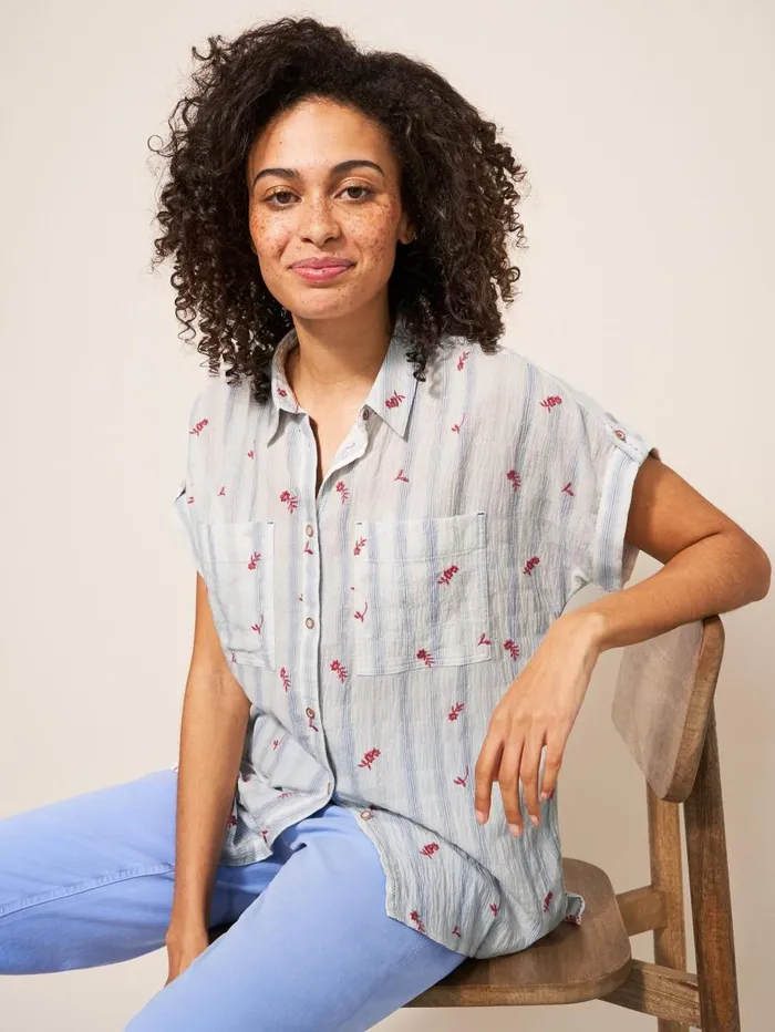 White Stuff SHIRTS and BLOUSES Ella Embroidered Cotton Shirt White Multi 8211 Women White Stuff SHIRTS and BLOUSES Ella Embroidered Cotton Shirt White Multi 8211 Women