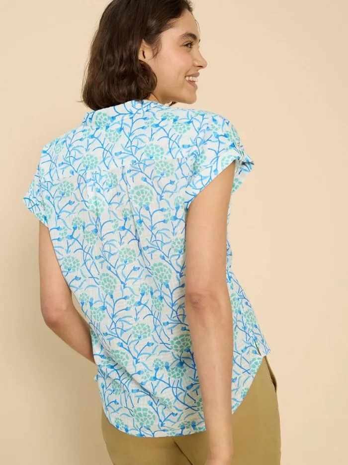 White Stuff SHIRTS and BLOUSES Ellie Organic Cotton Shirt Ivory Print 8211 Women White Stuff SHIRTS and BLOUSES Ellie Organic Cotton Shirt Ivory Print 8211 Women
