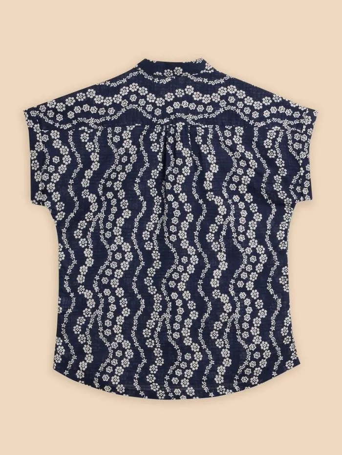 White Stuff SHIRTS and BLOUSES Ellie Organic Cotton Shirt Navy Print 8211 Women White Stuff SHIRTS and BLOUSES Ellie Organic Cotton Shirt Navy Print 8211 Women