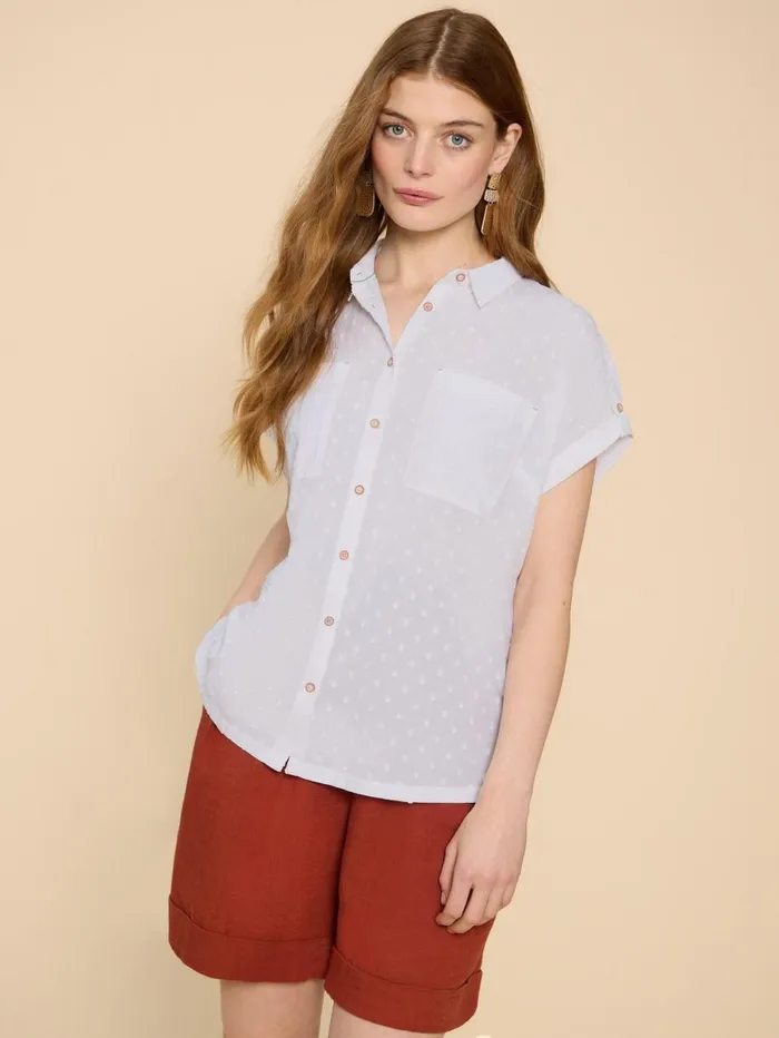 White Stuff SHIRTS and BLOUSES Ellie Organic Cotton Shirt Pale Ivory 8211 Women White Stuff SHIRTS and BLOUSES Ellie Organic Cotton Shirt Pale Ivory 8211 Women