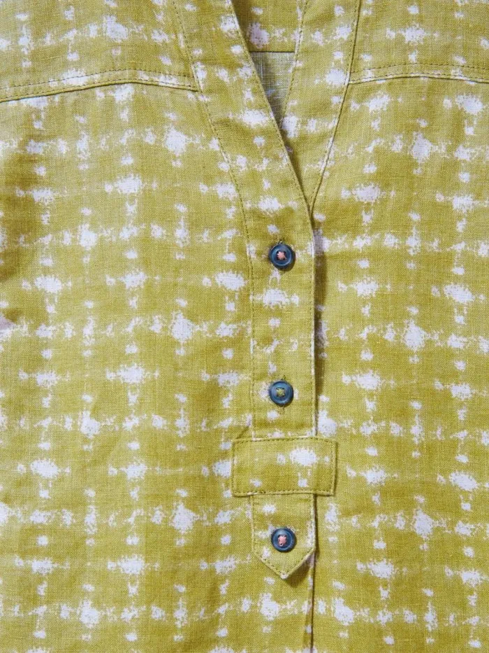 White Stuff SHIRTS and BLOUSES Elsie Sleeveless Linen Tunic Green Multi 8211 Women White Stuff SHIRTS and BLOUSES Elsie Sleeveless Linen Tunic Green Multi 8211 Women