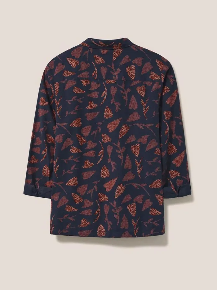 White Stuff SHIRTS and BLOUSES Emilia Organic Cotton Classic Fit Shirt Navy Print 8211 Women White Stuff SHIRTS and BLOUSES Emilia Organic Cotton Classic Fit Shirt Navy Print 8211 Women