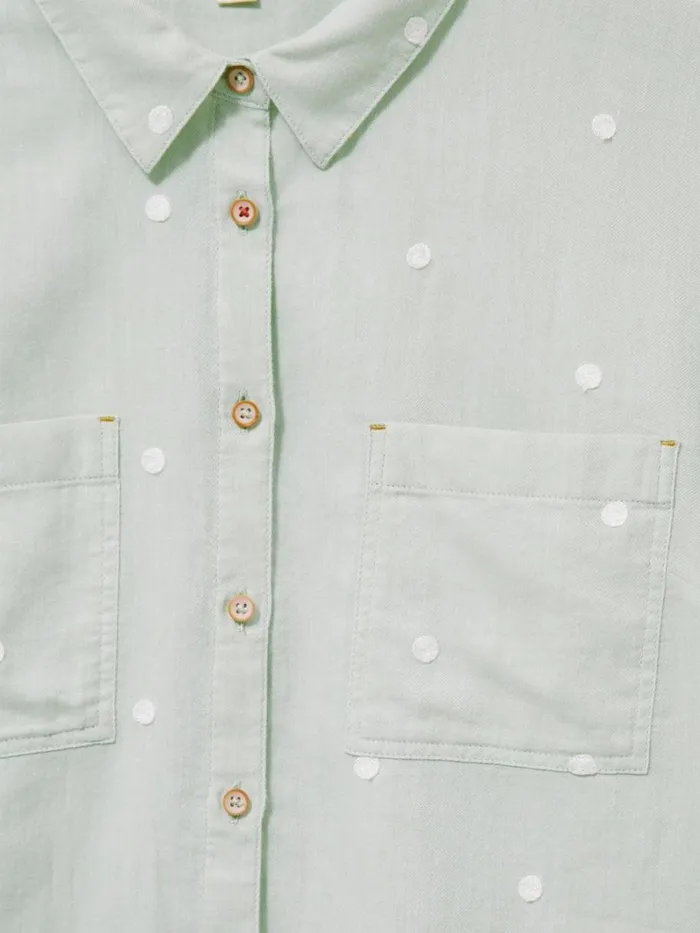 White Stuff SHIRTS and BLOUSES Emilia Organic Cotton Long Sleeve Shirt Green Multi 8211 Women White Stuff SHIRTS and BLOUSES Emilia Organic Cotton Long Sleeve Shirt Green Multi 8211 Women