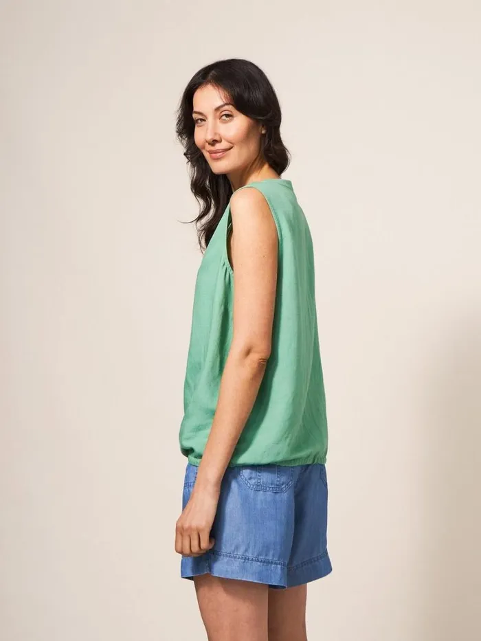 White Stuff SHIRTS and BLOUSES Ferne Vest Mid Green 8211 Women White Stuff SHIRTS and BLOUSES Ferne Vest Mid Green 8211 Women