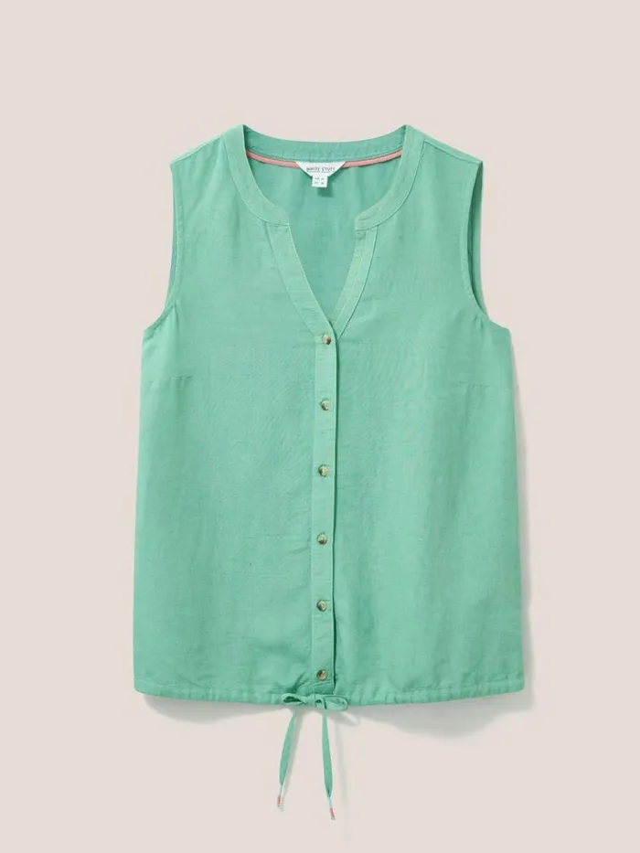 White Stuff SHIRTS and BLOUSES Ferne Vest Mid Green 8211 Women White Stuff SHIRTS and BLOUSES Ferne Vest Mid Green 8211 Women