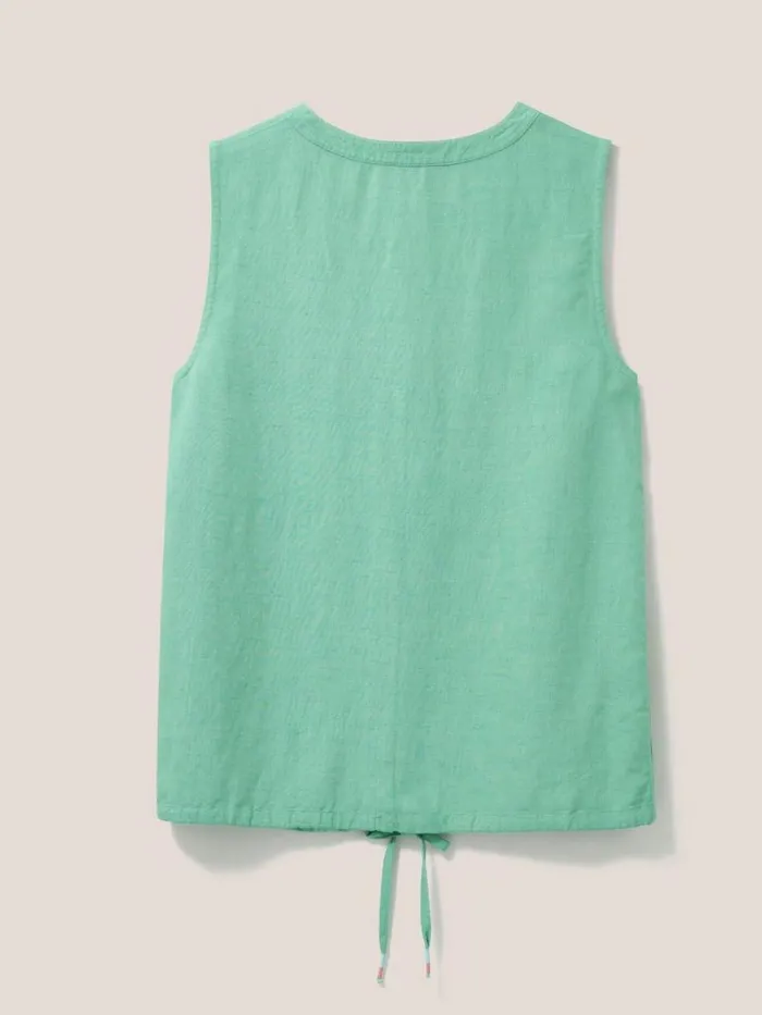 White Stuff SHIRTS and BLOUSES Ferne Vest Mid Green 8211 Women White Stuff SHIRTS and BLOUSES Ferne Vest Mid Green 8211 Women