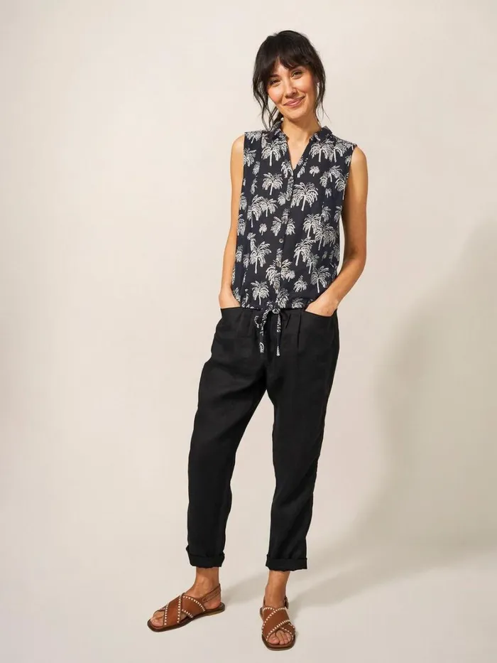 White Stuff SHIRTS and BLOUSES FLOWING GRASSES JERSEY SHIRT Black Print 8211 Women White Stuff SHIRTS and BLOUSES FLOWING GRASSES JERSEY SHIRT Black Print 8211 Women