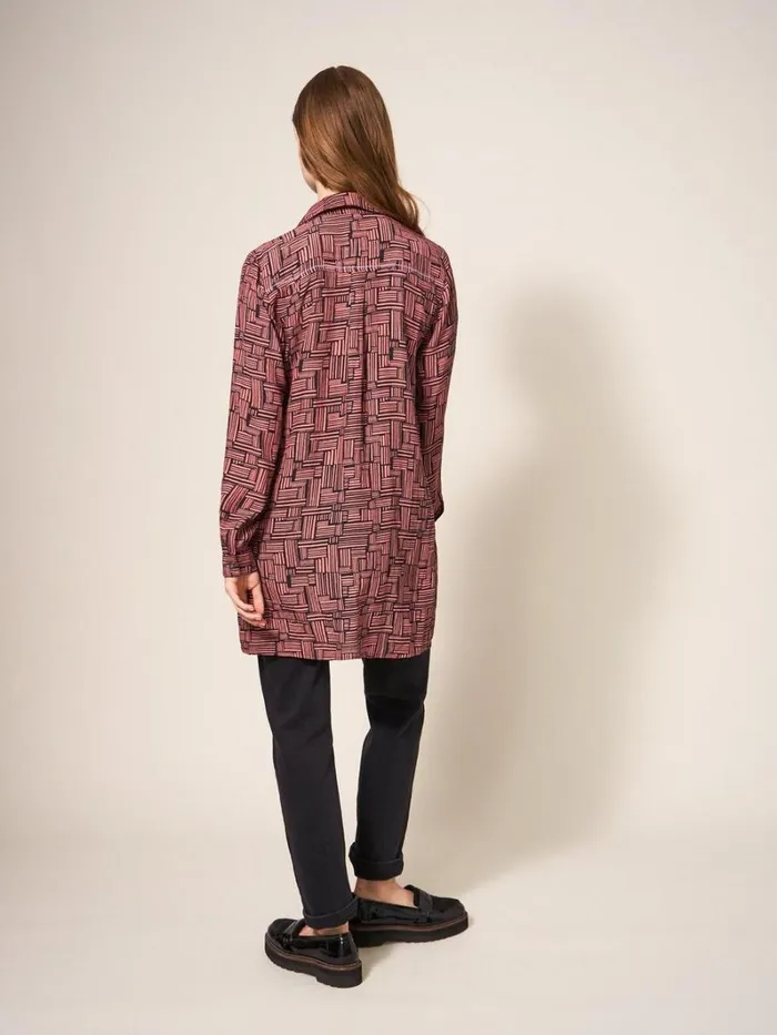 White Stuff SHIRTS and BLOUSES Georgie Shirt Tunic Navy Multi 8211 Women White Stuff SHIRTS and BLOUSES Georgie Shirt Tunic Navy Multi 8211 Women