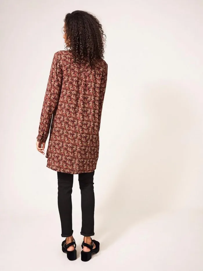White Stuff SHIRTS and BLOUSES Georgie Tunic Plum Multi 8211 Women White Stuff SHIRTS and BLOUSES Georgie Tunic Plum Multi 8211 Women