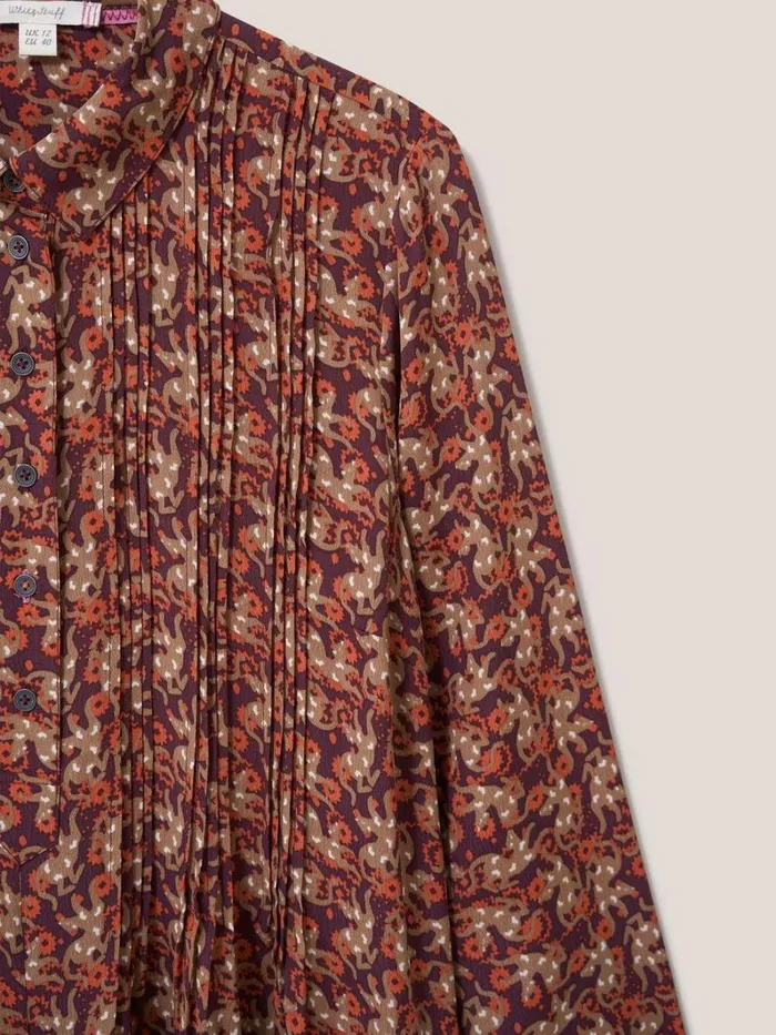 White Stuff SHIRTS and BLOUSES Georgie Tunic Plum Multi 8211 Women White Stuff SHIRTS and BLOUSES Georgie Tunic Plum Multi 8211 Women
