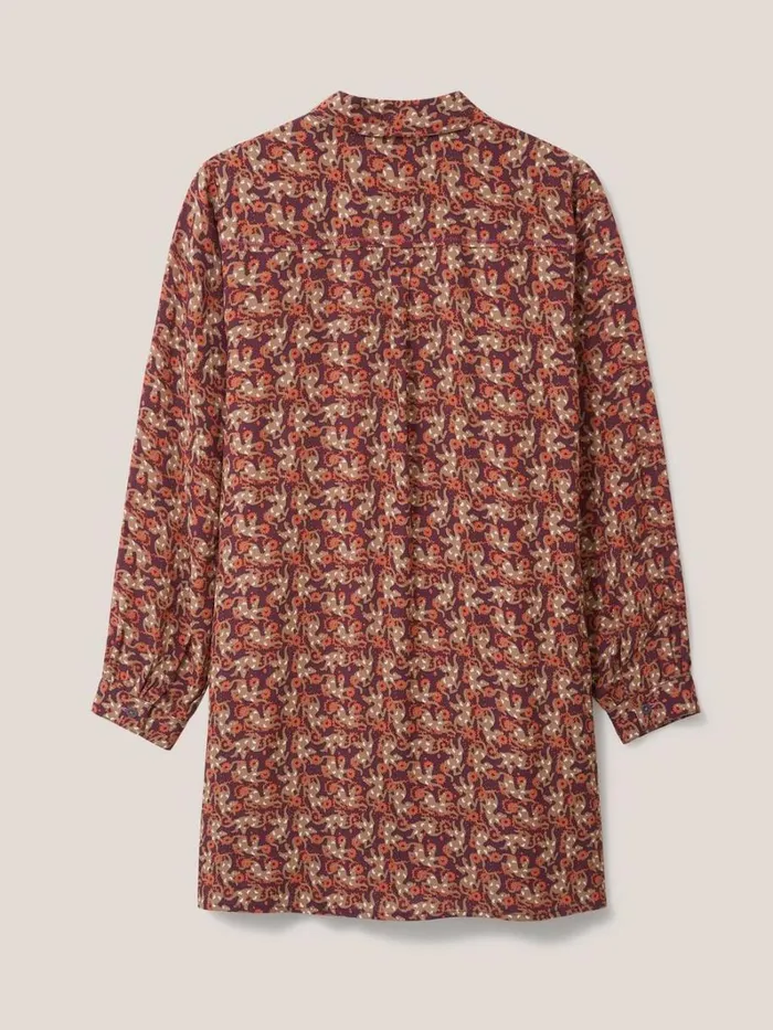 White Stuff SHIRTS and BLOUSES Georgie Tunic Plum Multi 8211 Women White Stuff SHIRTS and BLOUSES Georgie Tunic Plum Multi 8211 Women