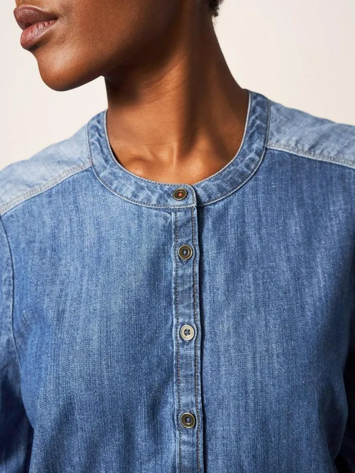 White Stuff SHIRTS and BLOUSES Jasmine Denim Shirt Mid Denim 8211 Women White Stuff SHIRTS and BLOUSES Jasmine Denim Shirt Mid Denim 8211 Women