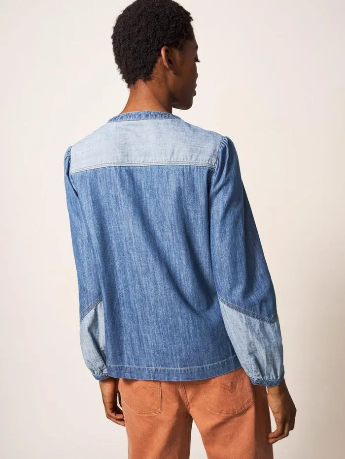 White Stuff SHIRTS and BLOUSES Jasmine Denim Shirt Mid Denim 8211 Women White Stuff SHIRTS and BLOUSES Jasmine Denim Shirt Mid Denim 8211 Women