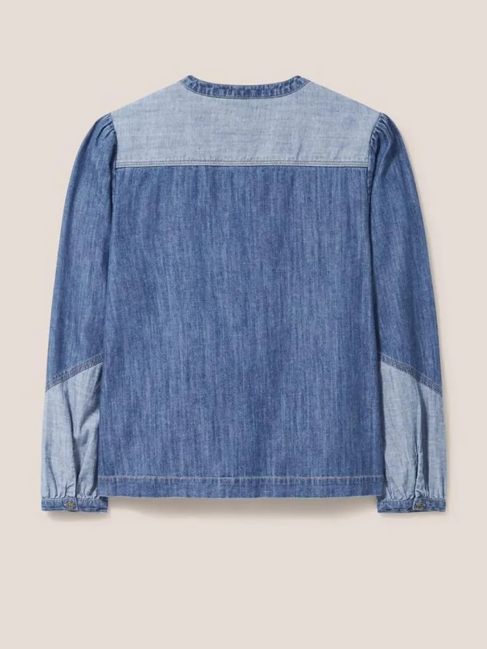 White Stuff SHIRTS and BLOUSES Jasmine Denim Shirt Mid Denim 8211 Women White Stuff SHIRTS and BLOUSES Jasmine Denim Shirt Mid Denim 8211 Women