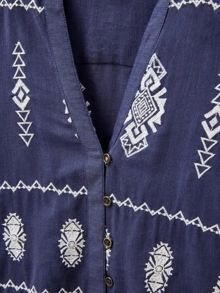 White Stuff SHIRTS and BLOUSES Kate Embroidered Casual Shirt Grey Multi 8211 Women White Stuff SHIRTS and BLOUSES Kate Embroidered Casual Shirt Grey Multi 8211 Women