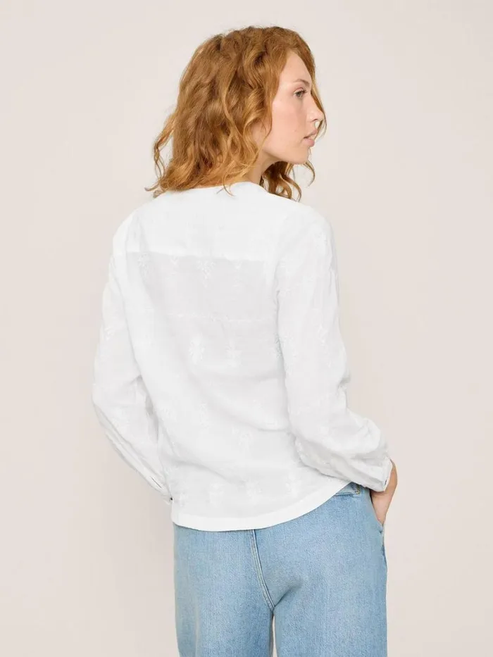 White Stuff SHIRTS and BLOUSES Kate Embroidered Casual Shirt Ivory Multi 8211 Women White Stuff SHIRTS and BLOUSES Kate Embroidered Casual Shirt Ivory Multi 8211 Women