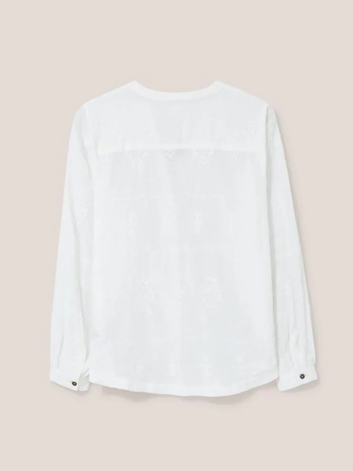 White Stuff SHIRTS and BLOUSES Kate Embroidered Casual Shirt Ivory Multi 8211 Women White Stuff SHIRTS and BLOUSES Kate Embroidered Casual Shirt Ivory Multi 8211 Women