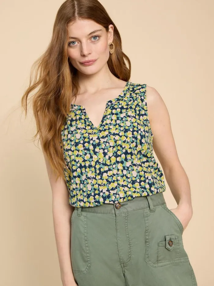 White Stuff SHIRTS and BLOUSES LAILA VEST Navy Print 8211 Women White Stuff SHIRTS and BLOUSES LAILA VEST Navy Print 8211 Women